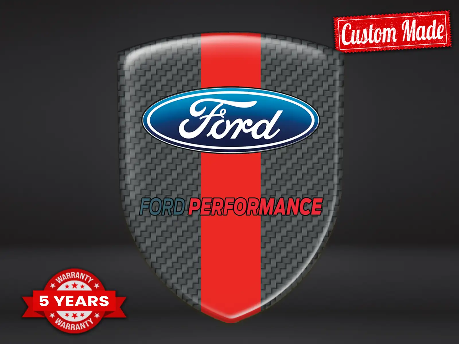 Ford Autoaufkleber Premium Stern Modern